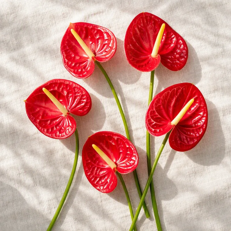 Anthurium (Flamingoblume) - rot - Bild 4