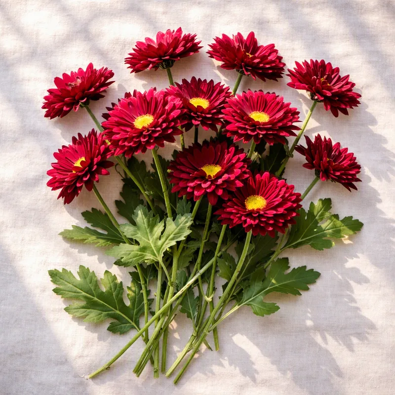 Chrysantheme - rot - Bild 4