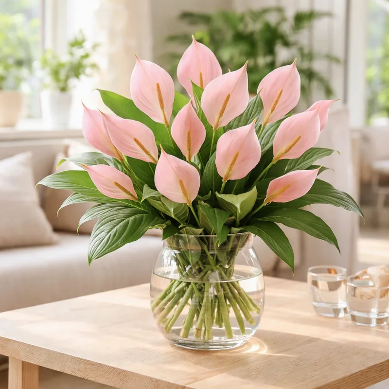 Friedenslilie - rosa - Bild 2