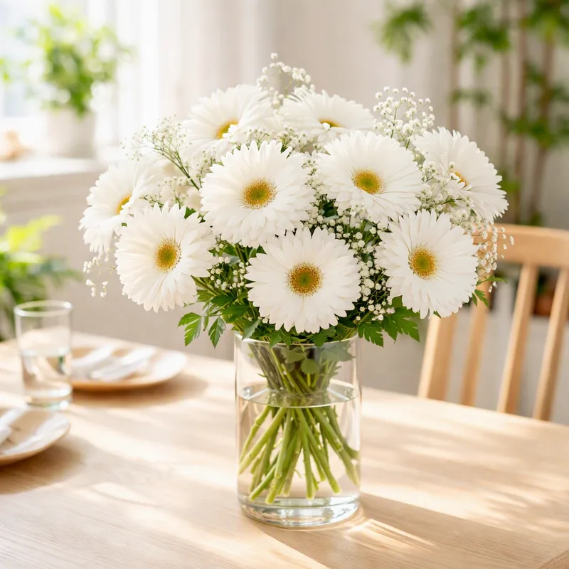 Gerbera - weiss - Bild 2