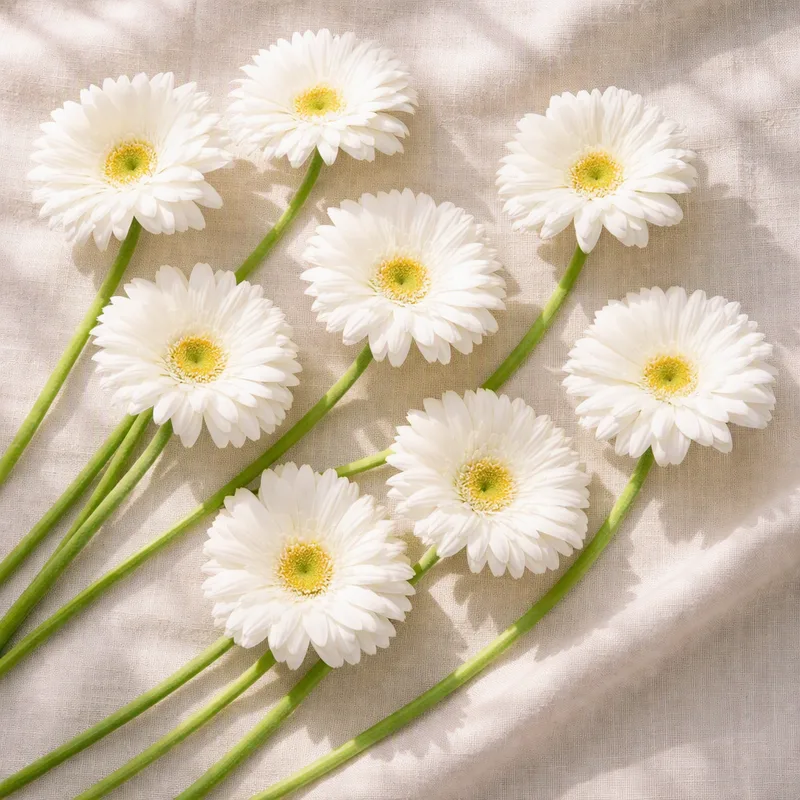 Gerbera - weiss - Bild 4