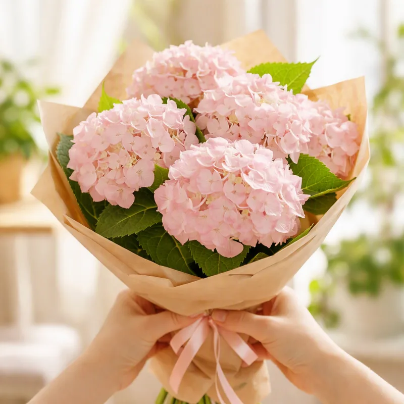 Hortensie - rosa - Bild 3