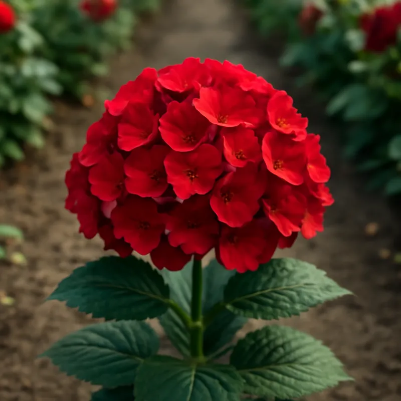 Hortensie - rot - Bild 4