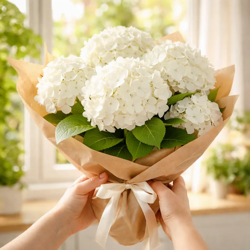 Hortensie - weiss - Bild 3