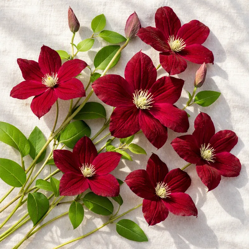 Klematis - rot - Bild 4