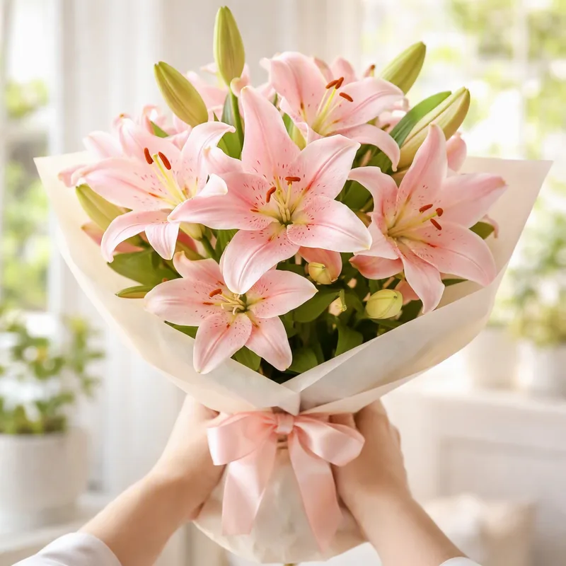 Lilie - rosa - Bild 3