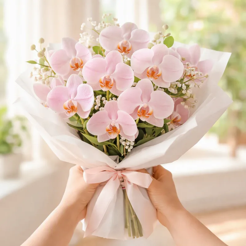 Orchidee (Brautorchidee) - rosa - Bild 3