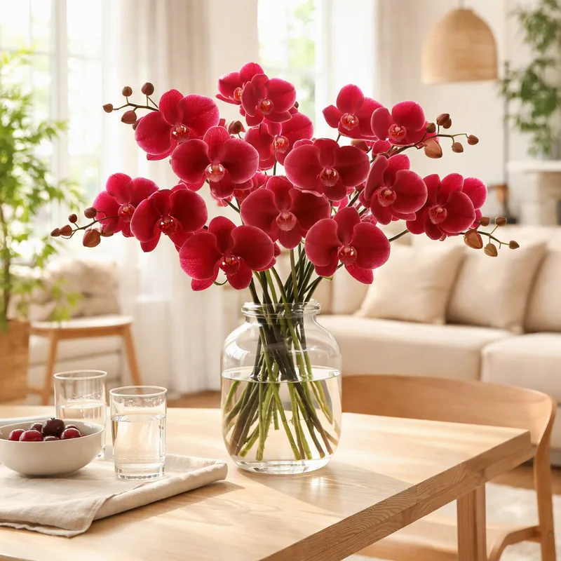 Orchidee (Brautorchidee) - rot - Bild 2