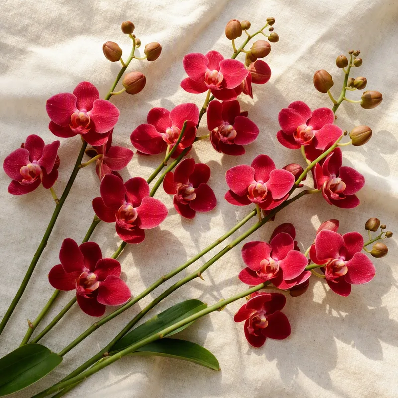 Orchidee (Brautorchidee) - rot - Bild 4