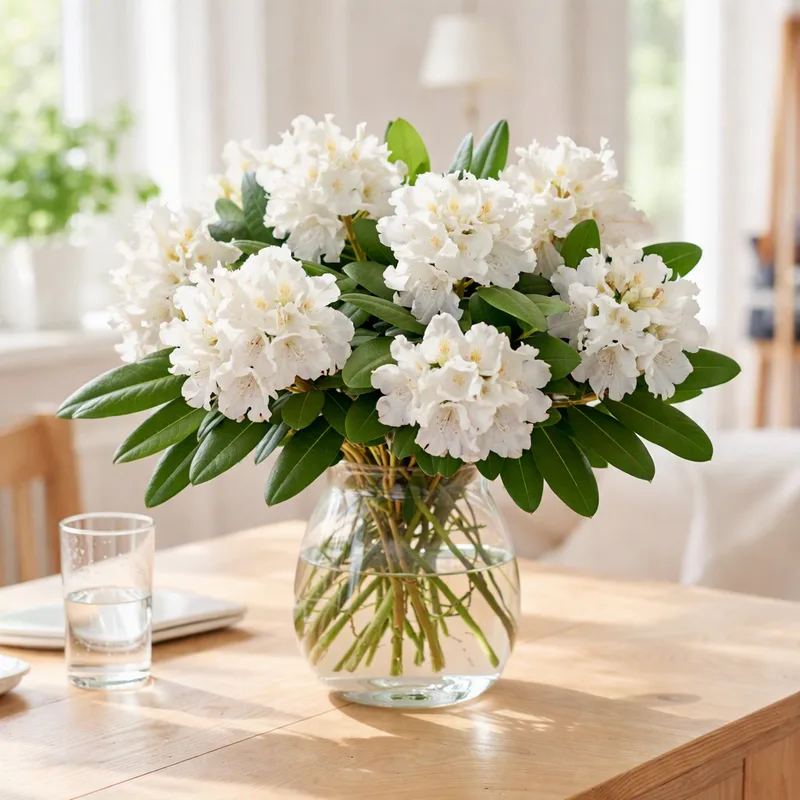 Rhododendron - weiss - Bild 2