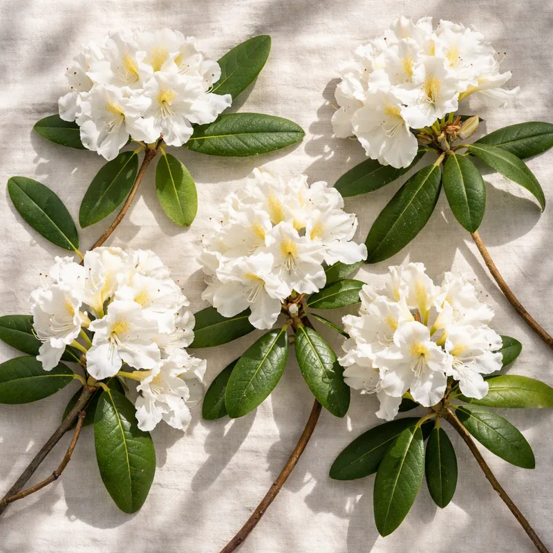 Rhododendron - weiss - Bild 4