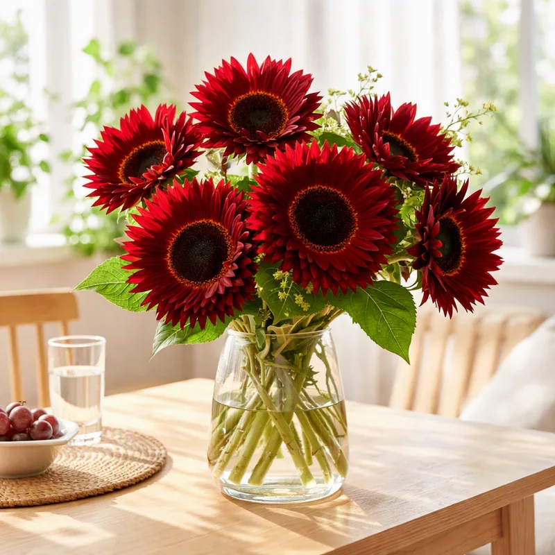 Sonnenblume - rot - Bild 2