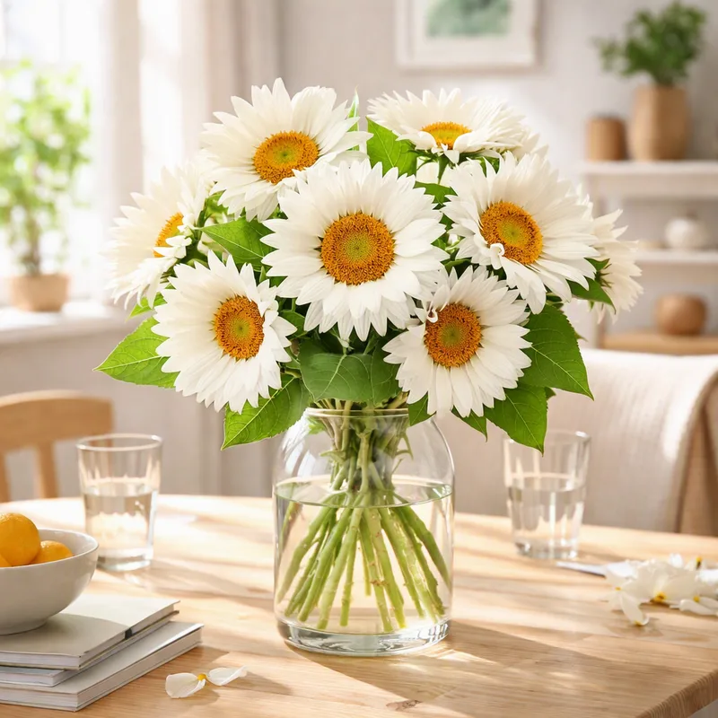 Sonnenblume - weiss - Bild 2