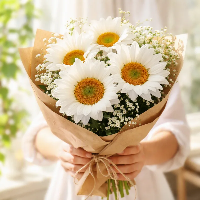 Sonnenblume - weiss - Bild 3