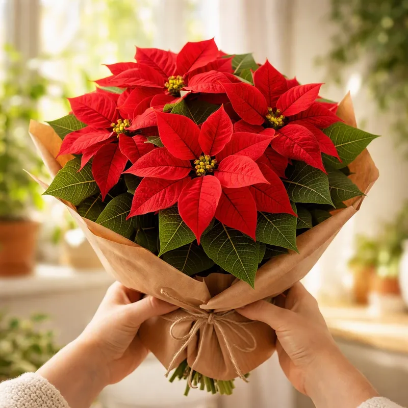 Weihnachtsstern - rot - Bild 3