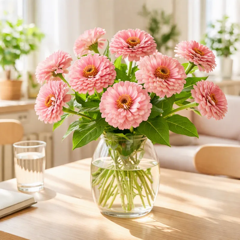 Zinnie - rosa - Bild 2